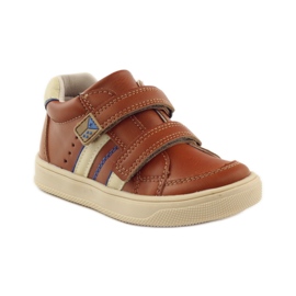 American Club American 703915 Stiefeletten aus Leder marineblau braun 1