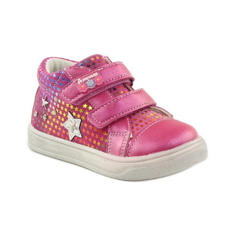 American Club Bequeme Sportschuhe mit dem Stern American 703925 rosa 1