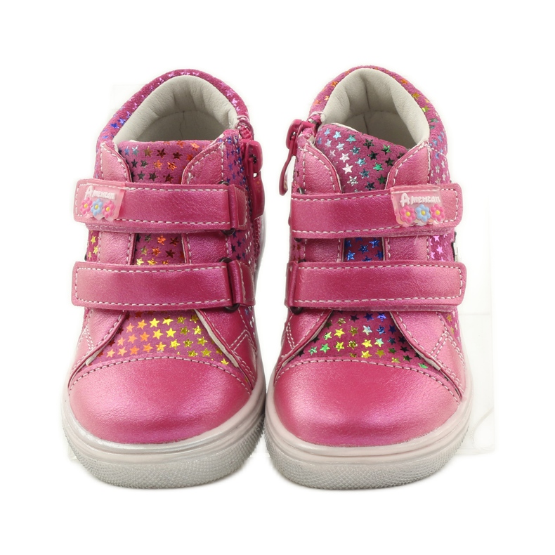 American Club Bequeme Sportschuhe mit dem Stern American 703925 rosa 4