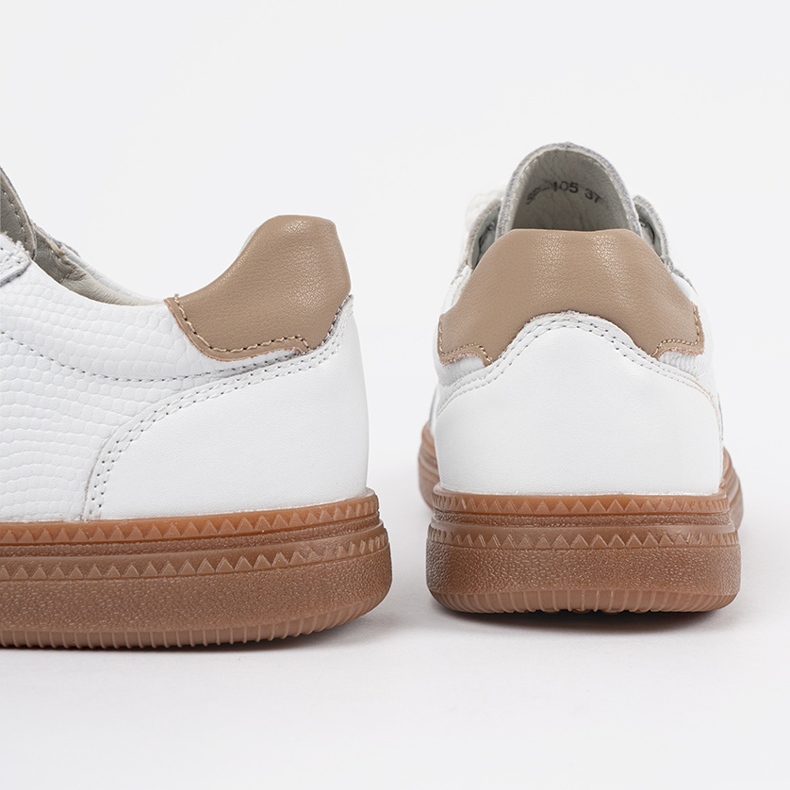 Weiße Turnschuhe Frauen Leder Sergio Leone 1