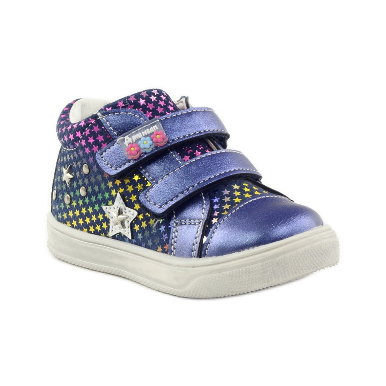 American Club Bequeme Sportschuhe mit dem Stern American 703925 navy blau 1