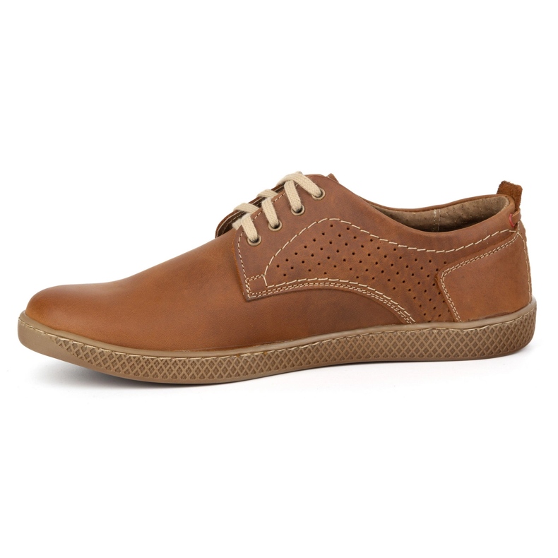 Olivier Herren Lederschuhe Casual 302GT Kamel braun 1