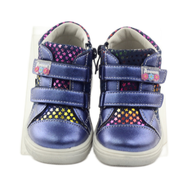 American Club Bequeme Sportschuhe mit dem Stern American 703925 navy blau 4