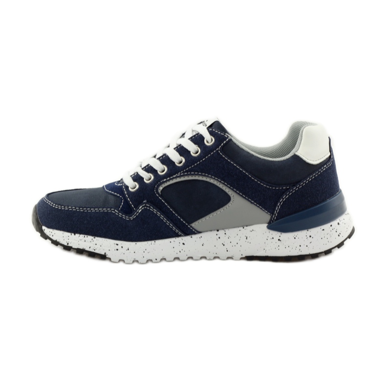 American Club Amerikanische 703039 Turnschuhe weiß navy blau 2