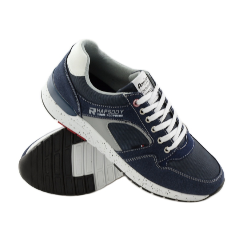 American Club Herren Sportschuhe American 703039 Turnschuhe navy blau 3