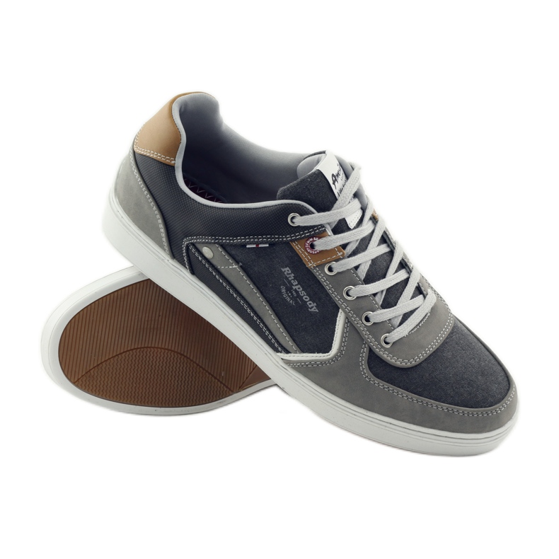 American Club Graue amerikanische 703021 graue Sportschuhe für Herren braun 3