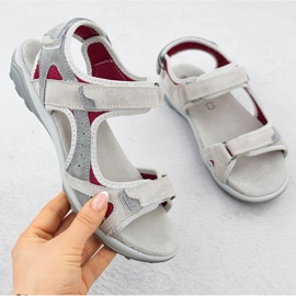 Cambell Camell Al94327 Leder Sportsandalen grau 1