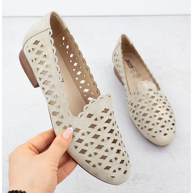 Openwork-Schuhe für Frauen Golden Jezzi ASA222-8 1