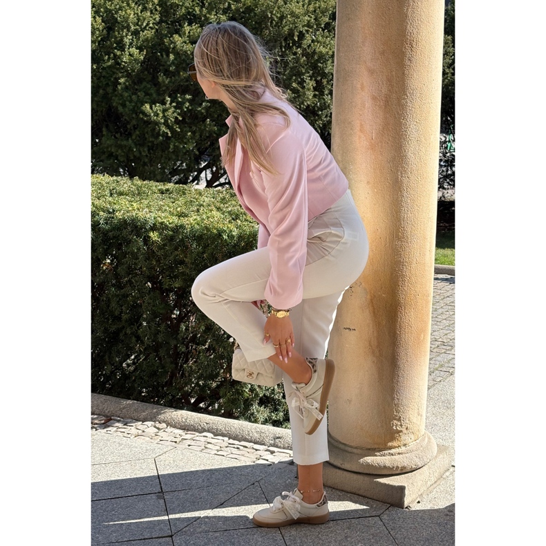 Niedrige Frauen -Turnschuhe mit Spitze Leoparden Beige 2