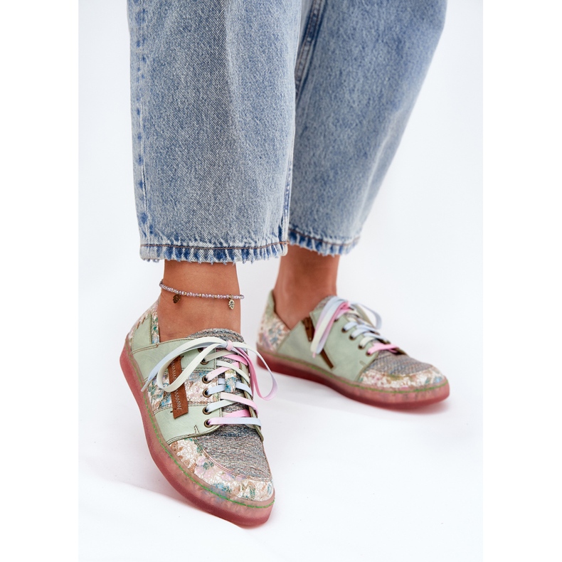 Frauen Lederschuhe Maciejka 06791-09 Hellgrün 2