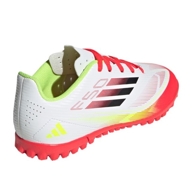Adidas F50 Club TF IE3732 Weiße Fußballschuhe 3