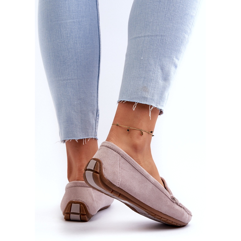 Confly Frauen Wildleder graue Lila -Lila 4