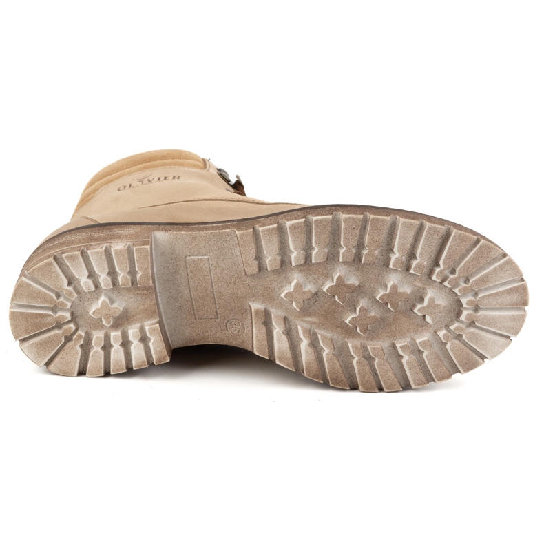 Olivier Damen-Lederstiefel, isolierte Winterstiefel, 365BB, Beige 4