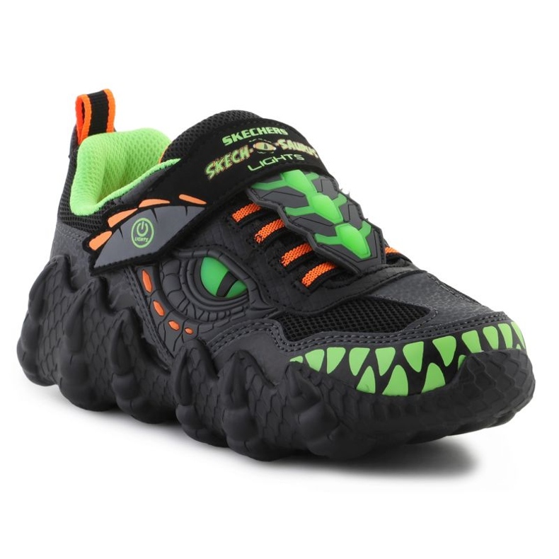 SKECHERS SKECH-A-Saurus-Dino 400112L-BKLM Shine Schuhe schwarz 1