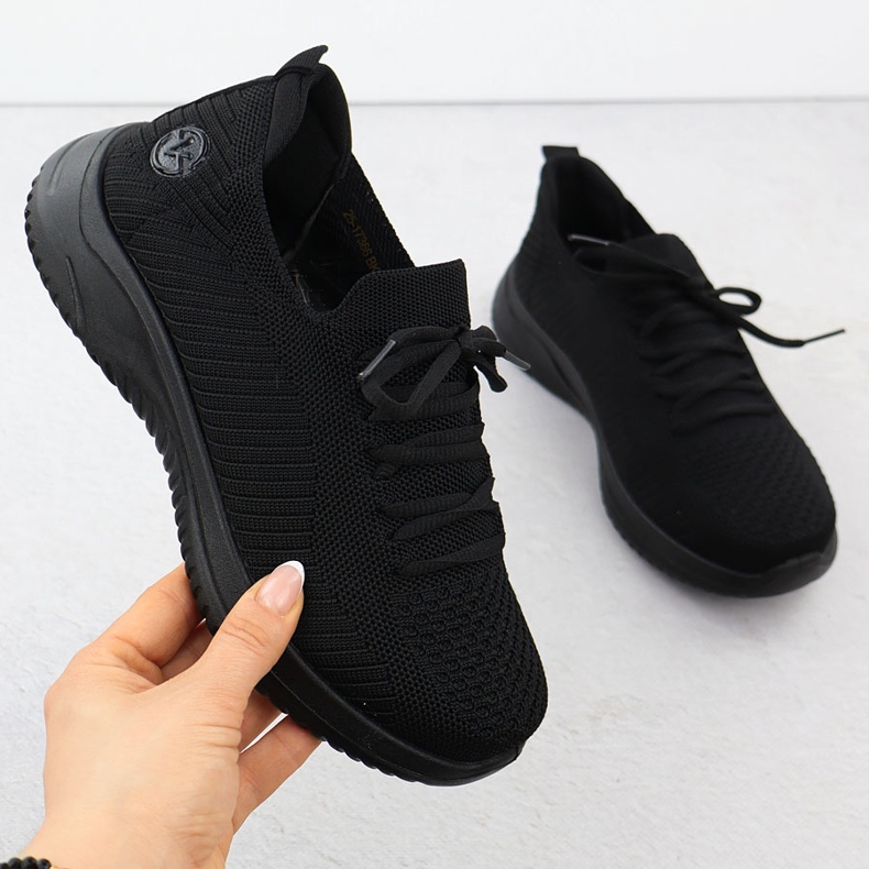 Damengrau Vinceza 17366 Frauensportschuhe schwarz 1