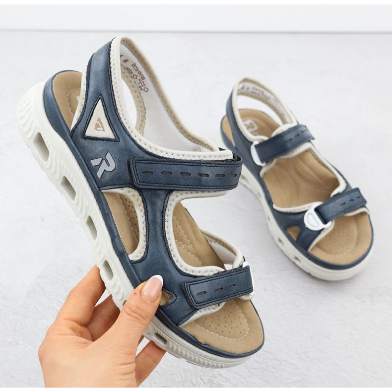 Rieker 64066-14 Marine Blue Sports Sandalen blau 1