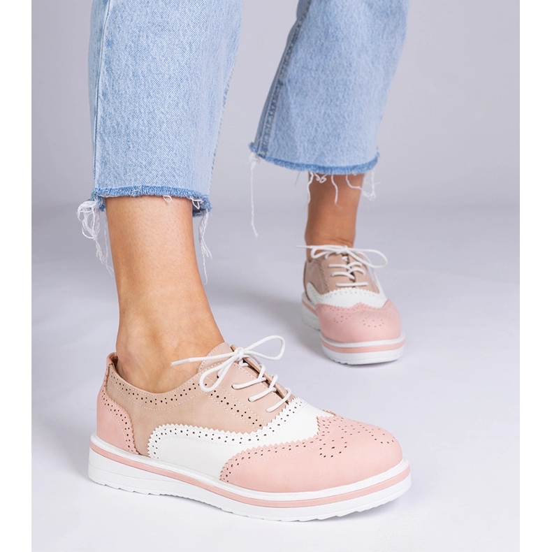 Pink Classic Oxford Schuhe rosa 1