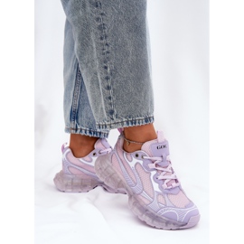 Damen -Leder -Sneaker GOE RR2N4081 Lila violett 2