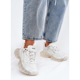 Damen -Leder -Sneaker GOE RR2N4083 Beige 2