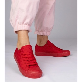 Red Classic gesteppte Turnschuhe rot 1