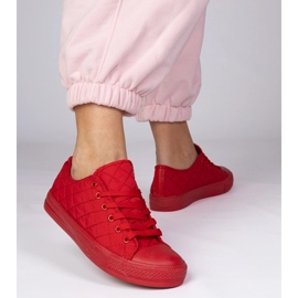 Red Classic gesteppte Turnschuhe rot 2