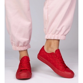 Red Classic gesteppte Turnschuhe rot 3