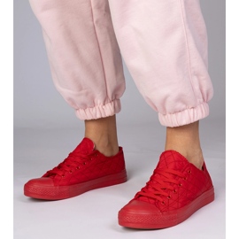 Red Classic gesteppte Turnschuhe rot 4