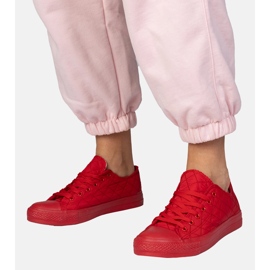 Red Classic gesteppte Turnschuhe rot 5