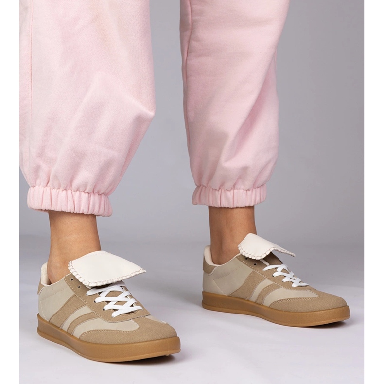 Beige Sneakers Frauensport -Sneaker 1