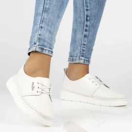 Filippo DP6747/25 Wh -Leder -Sneaker weiß 2