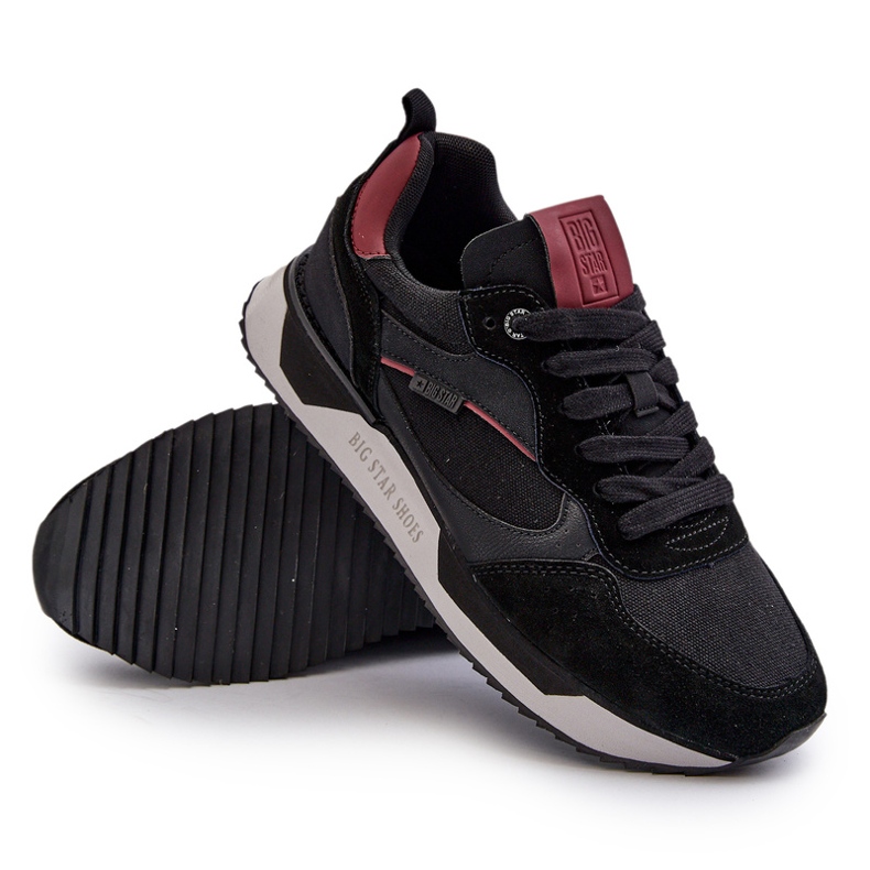 Herren-Sneaker Memory Foam System Big Star NN174350 Schwarz 4