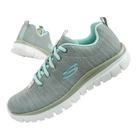 SKECHERS GEMEINE TRISTED FORTUNE SHOCS 12614/Gymn grau 1