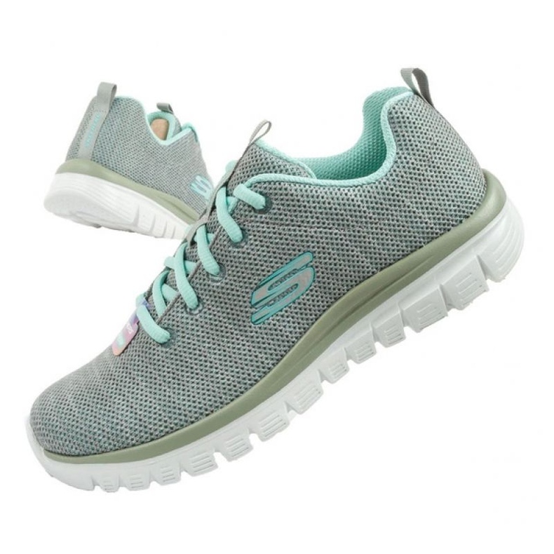 SKECHERS GEMEINE TRISTED FORTUNE SHOCS 12614/Gymn grau 1