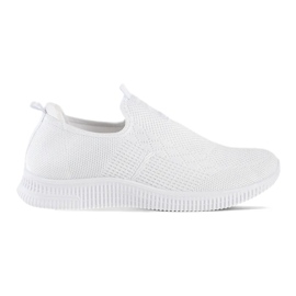 Weiße Slip-On-Sportschuhe für Damen 1