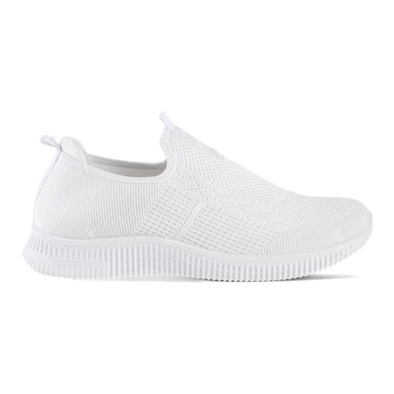 Weiße Slip-On-Sportschuhe für Damen 1