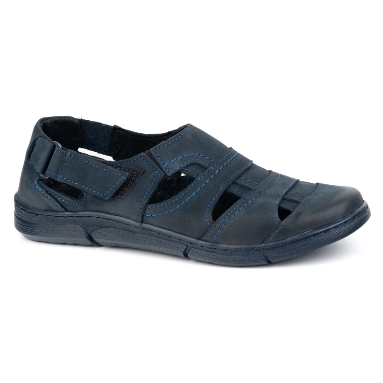 Olivier Herren Lederschuhe 54kz Leichtes Marineblau für den Sommer 1