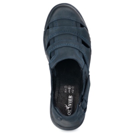 Olivier Herren Lederschuhe 54kz Leichtes Marineblau für den Sommer 6