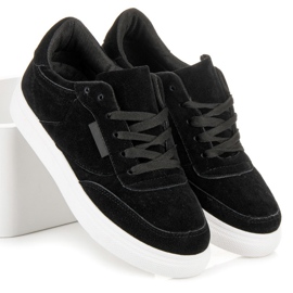 Turnschuhe auf der Plattform schwarz 1