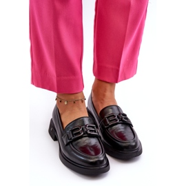 Vinceza Damenleder -Ladung mit Dekoration schwarz 2