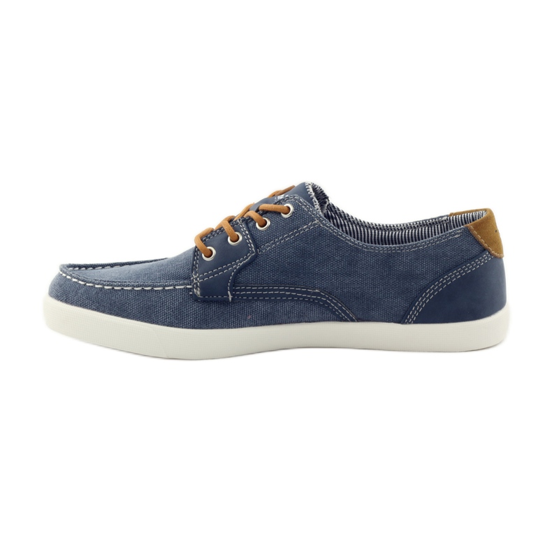American Club American 205081 Loafer aus Stoff für Herren navy blau blau 2