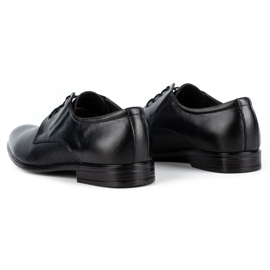 Olivier Elegante Herren Lederschuhe 302T3 schwarz 5