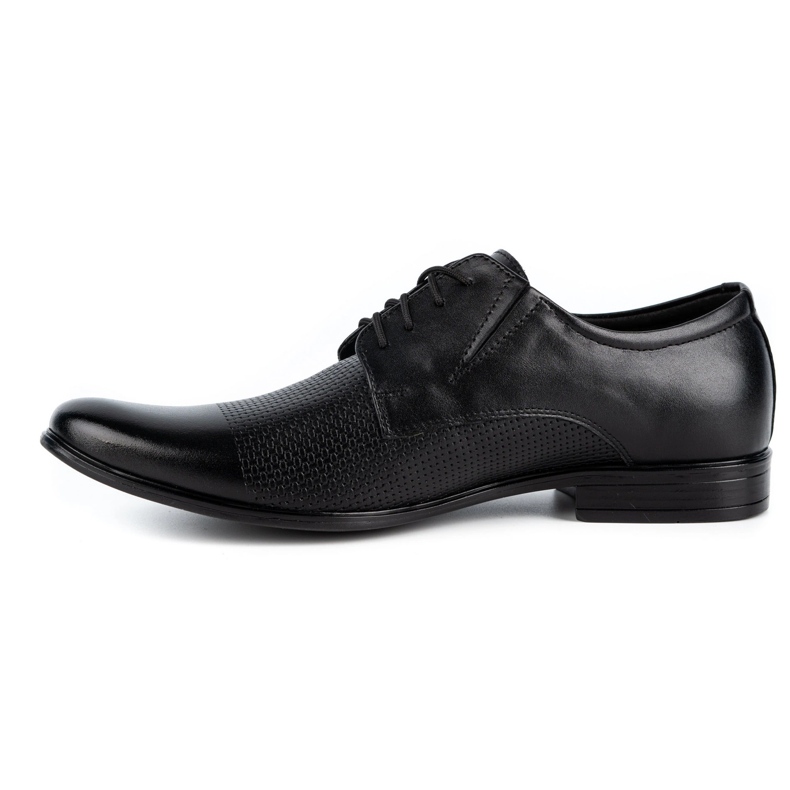 Olivier Elegante Herren Lederschuhe 302T3 schwarz 1