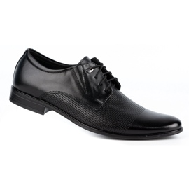 Olivier Elegante Herren Lederschuhe 302T3 schwarz 2