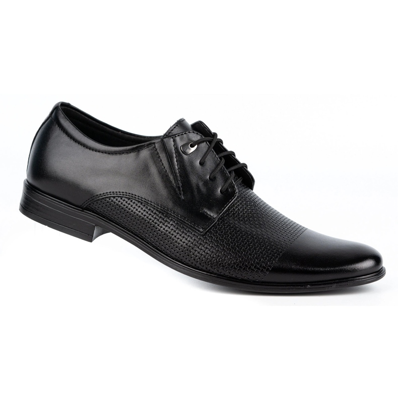 Olivier Elegante Herren Lederschuhe 302T3 schwarz 2