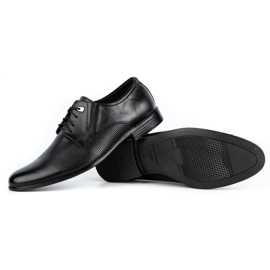Olivier Elegante Herren Lederschuhe 302T3 schwarz 3