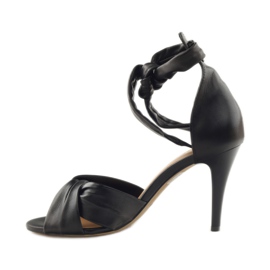 Schwarze Badura 4650 Damensandalen 2