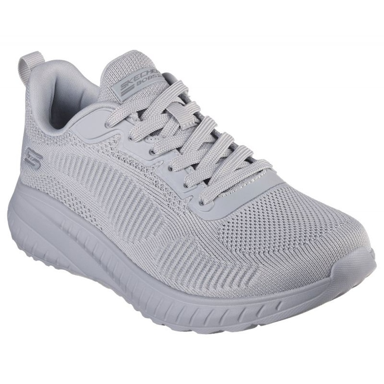 SKECHERS BOBS Sport Squad Chaos Schuhe - Gesicht vor 117209 Ltgy grau 1