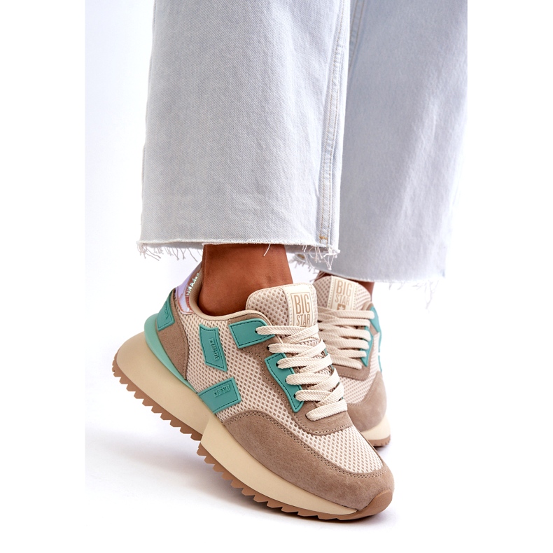 Frauensport -Sneaker Big Star NN274973 Beige 3