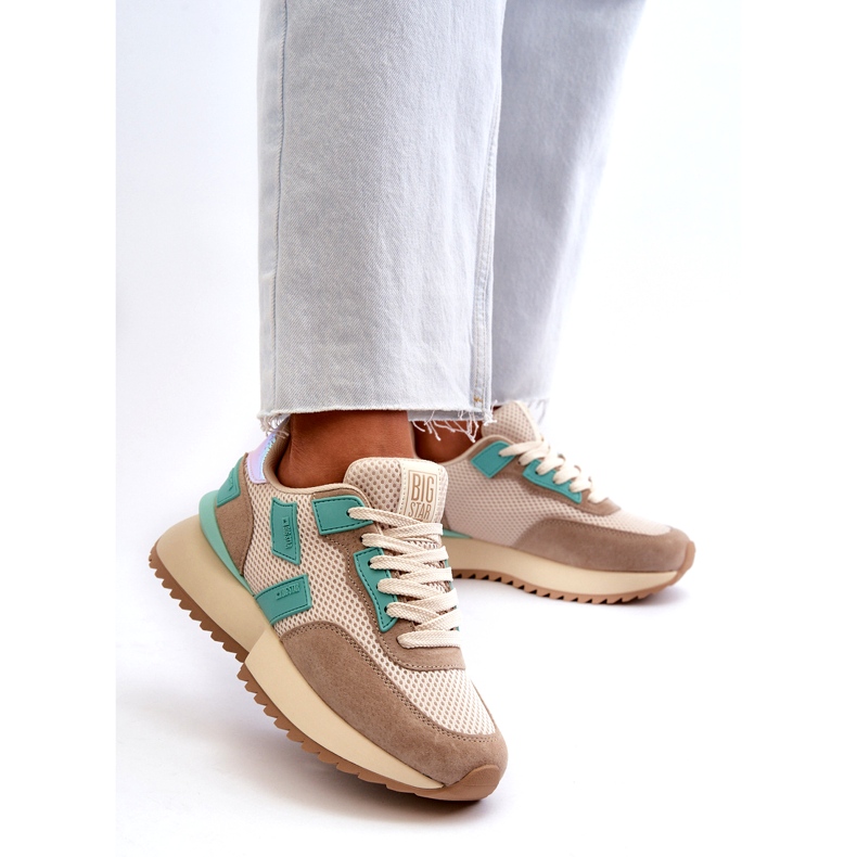 Frauensport -Sneaker Big Star NN274973 Beige 2