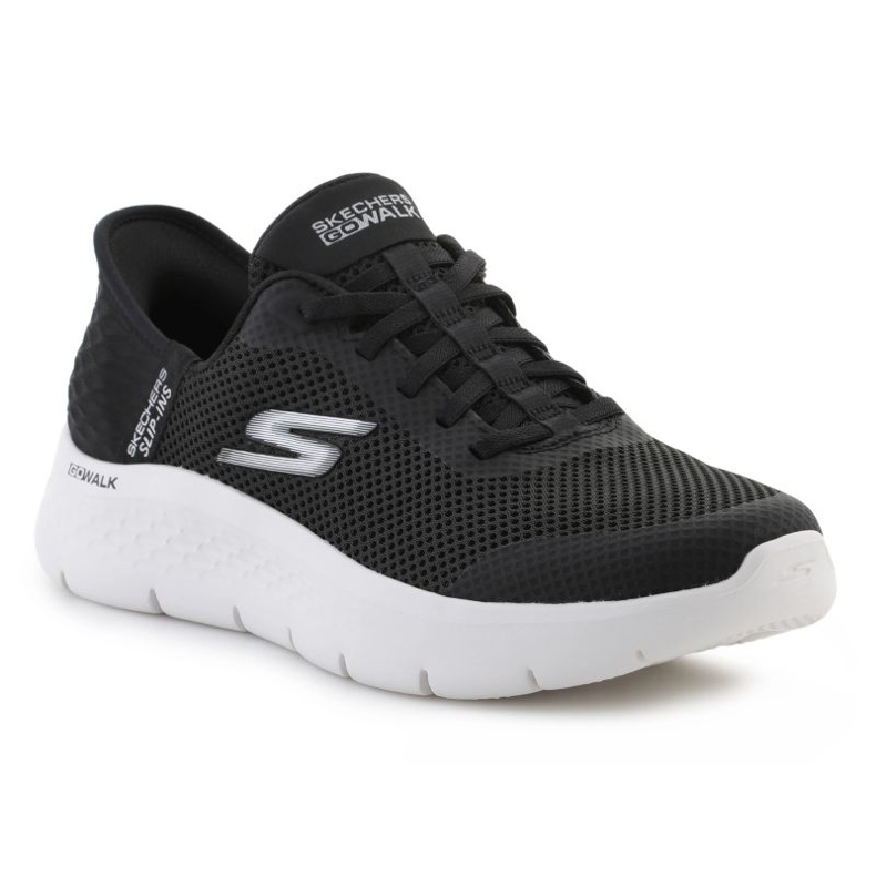Skechers Slip-Ins: Gehen Sie Gehen Sie Flex-Enkel 124836-BKW Schuhe schwarz 1